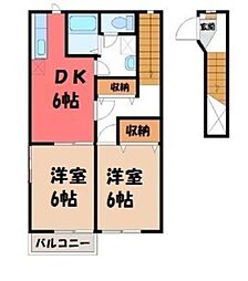 西川田駅 4.3万円