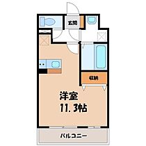 グラン・パスモ  ｜ 栃木県宇都宮市今宮4丁目（賃貸マンション1K・3階・35.31㎡） その2