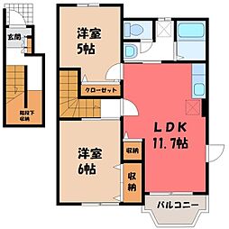 間取図画像 2LDK