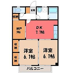 間取図画像 2DK
