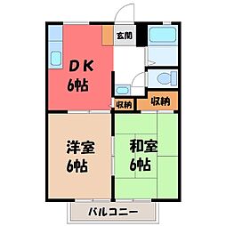 間取図画像 2DK