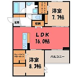 間取図画像 2LDK