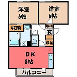 間取図画像 2DK