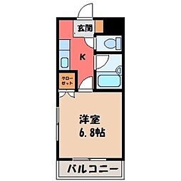 間取図画像 1K