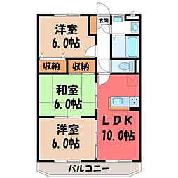 ユーミー美宝 1階3LDKの間取り
