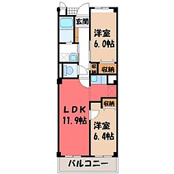 間取図画像 2LDK