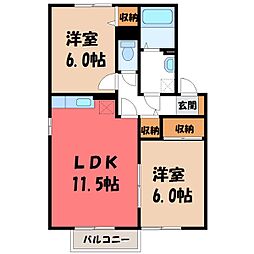 間取図画像 2LDK