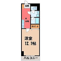 間取図画像 1K
