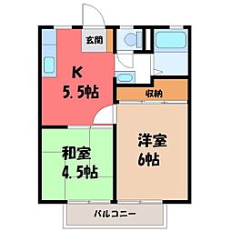 間取図画像 2DK