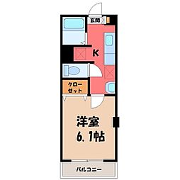 間取図画像 1K