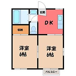 間取図画像 2DK