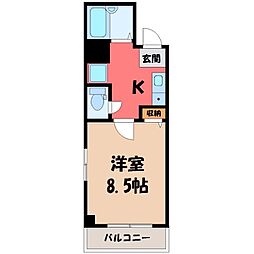 間取図画像 1K