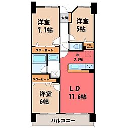 間取図画像 3LDK