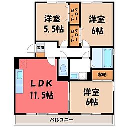 間取図画像 3LDK