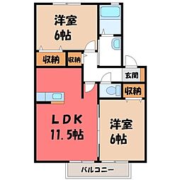 間取図画像 2LDK