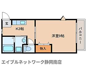 静岡県静岡市駿河区津島町（賃貸アパート1K・1階・30.39㎡） その2