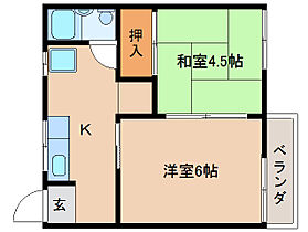 奈良県天理市櫟本町（賃貸アパート2K・2階・29.80㎡） その2