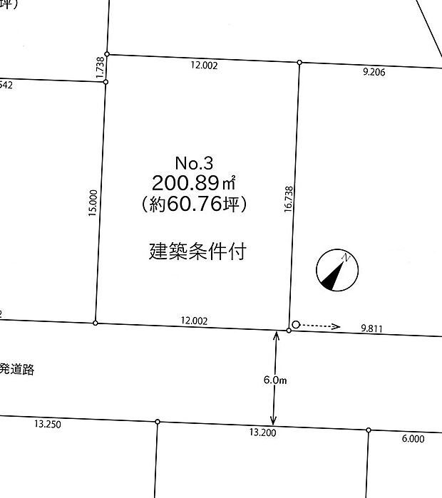南道路の陽当り良好物件です。。上下水道宅地内に引込済。