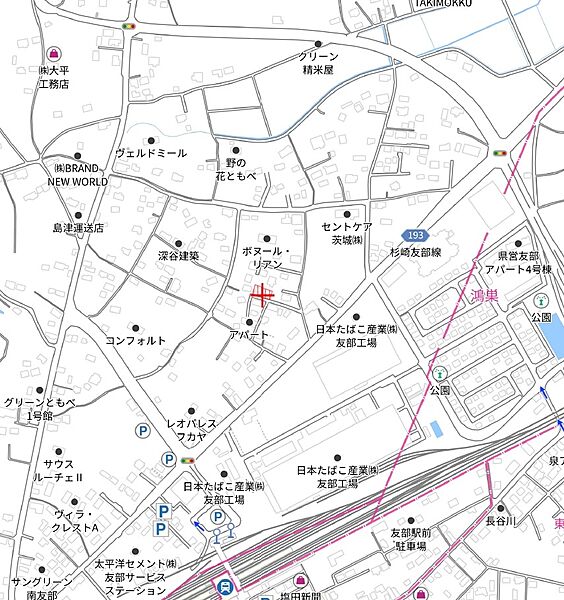 友部駅まで徒歩約7分の立地です♪
