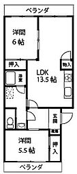 間取図画像 2LDK