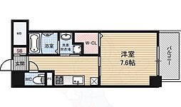 Lazo福島 2階1Kの間取り