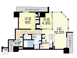 ザ・ファインタワー梅田豊崎 6階