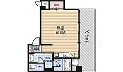 花福マンション ワンルームの間取図画像