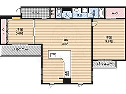 リバーサイドタワー中之島 23階