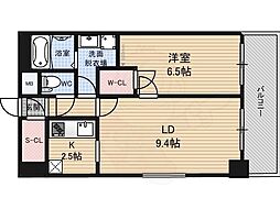 アドバンス西梅田2 1LDKの間取図画像