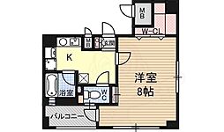 メゾン・ル・ロア 1Kの間取図画像