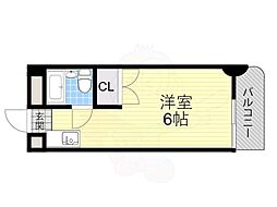 東洋ライオンズマンション野田 ワンルームの間取図画像