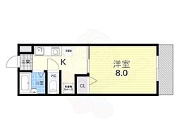 グリーンハイツ 1Kの間取図画像