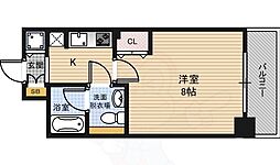 ラナップスクエア福島 1Kの間取図画像