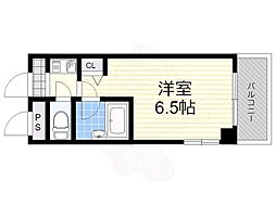 サンロイヤル長柄 1Kの間取図画像