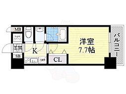 S-RESIDENCEフクシマLuxe 1Kの間取図画像