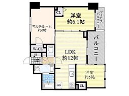 エステムプラザ梅田 3LDKの間取図画像