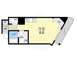 パルフェットアオイ ワンルームの間取図画像