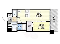 (仮称)西中島4丁目新築マンション 1LDKの間取図画像