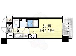 スワンズシティ梅田ウエスト 1Kの間取図画像