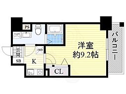 エスリード福島駅前2 1Kの間取図画像