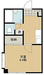 ルームFK 1Kの間取図画像
