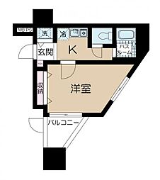 ステージファースト目白 1Kの間取図画像