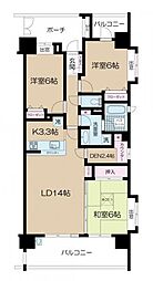 日神パレステージせんげん台 3LDKの間取図画像