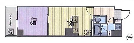 1LDK 間取り