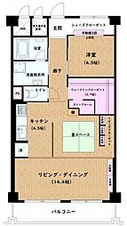 戸田パークハイツ 1LDKの間取図画像