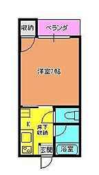 グランディールM 1Kの間取図画像