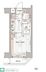 ブライズ蒲田ウエスト 1階1Kの間取り