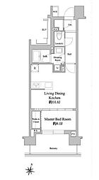 ドゥーエ西馬込 5階1LDKの間取り