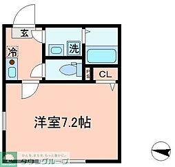 ポモドーロ池上 3階1Kの間取り