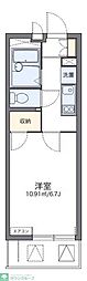 レオパレスベルファム 2階1Kの間取り